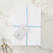 Ein Geschenk für Sie mit Liebe Gold Monogramm Geschenkanhänger (Mit Garn)