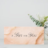Ein Geschenk für Sie! Pfirsich-Gold-Marmor (Stehend Vorderseite)