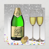 Ein Geschenk für Sie Sparkling Weinflasche Geschen (Vorne/Hinten)