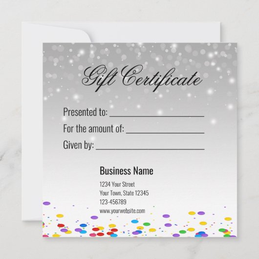 Ein Geschenk für Sie Sparkling Weinflasche Geschen (Rückseite)