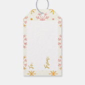 Ein Geschenk für Sie warme Ferien Farben Geschenkanhänger (Rückseite)