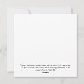 Ein Geschenk Gottes - Muttertagskarte Feiertagskarte (Rückseite)