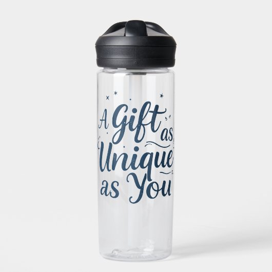 Ein Geschenk so einzigartig wie du Trinkflasche (Vorderseite)