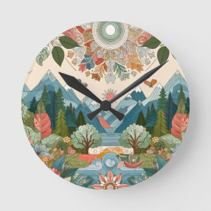 Ein Geschenk voller Aufrichtigkeit, Kissen Runde Wanduhr