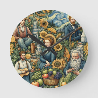 Ein Geschenk voller Aufrichtigkeit, Kissen Runde Wanduhr