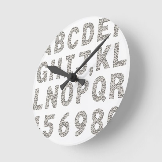 Ein Geschenk voller Aufrichtigkeit Runde Wanduhr (Winkel)