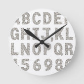 Ein Geschenk voller Aufrichtigkeit Runde Wanduhr (Vorderseite)