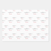 Ein Geschenk vom Weihnachtsfest Niedlich Geschenkpapier Set (Vorderseite 2)