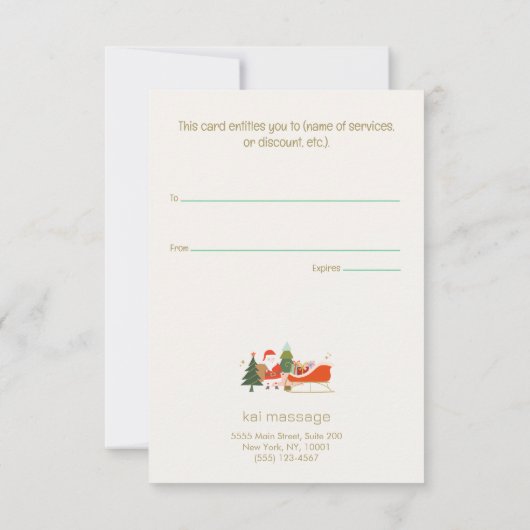 Ein Geschenk vom Weihnachtsmann (Rückseite)