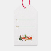 Ein Geschenk vom Weihnachtsmann Geschenkanhänger (Rückseite)