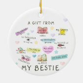 Ein Geschenk von meinen Bestie Keramik Ornament (Hinten)