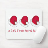 Ein Geschenk von Secret Santa Claus Red Christmas Mousepad (Mit Mouse)