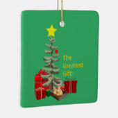 Ein Geschenk wird gegeben! Das Bestste Geschenk! Keramikornament (Rechts)