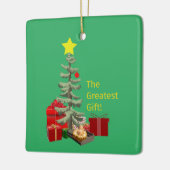 Ein Geschenk wird gegeben! Das Bestste Geschenk! Keramikornament (Links)