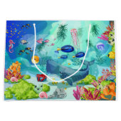 Ein Geschenkbeutel mit Aquatic Charm Große Geschenktüte (Vorderseite)