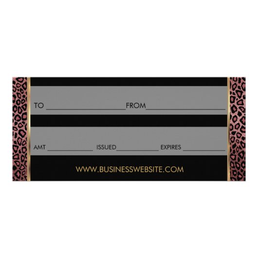 Ein Geschenkgutschein für dunkle Rose-Lipstick 💋 Werbekarte (Hinten)