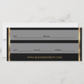 *Ein Geschenkgutschein für rosafarbene Lippenstift (Rückseite)