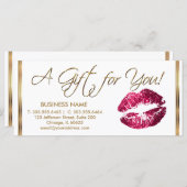 Ein Geschenkgutschein Hot Pink Lipstick für Untern (Vorne/Hinten)