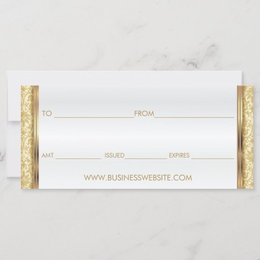 *Ein Geschenkgutschein Rosa Lipstick (Rückseite)