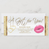 *Ein Geschenkgutschein Rosa Lipstick (Vorderseite)