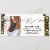 Ein Geschenkzertifikat für sie (Vorne/Hinten)