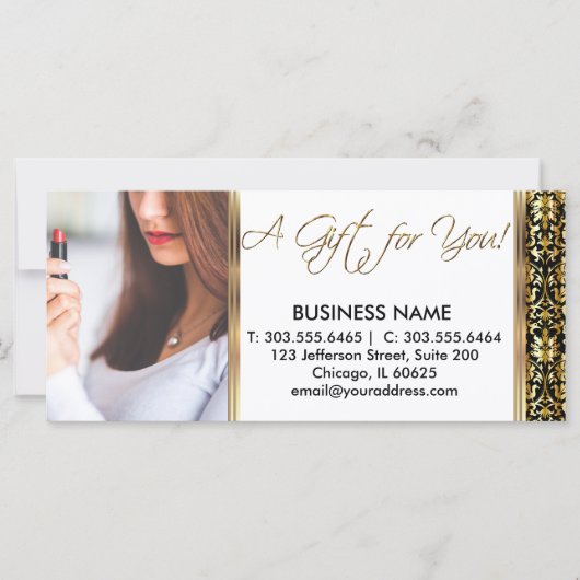 Ein Geschenkzertifikat für sie (Vorderseite)