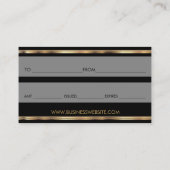 Ein Geschenkzertifikat Hübsch, rosa Lipstick Rabattkarte (Rückseite)