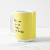 Ein Geschichtslehrer für Schallplatten Kaffeetasse (Vorderseite Links)