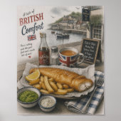 Ein Geschmack britischen Komforts | Traditioneller Poster (Vorne)