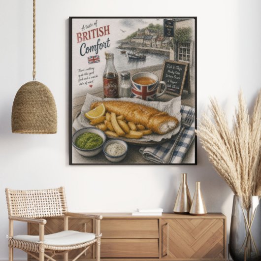 Ein Geschmack britischen Komforts | Traditioneller Poster
