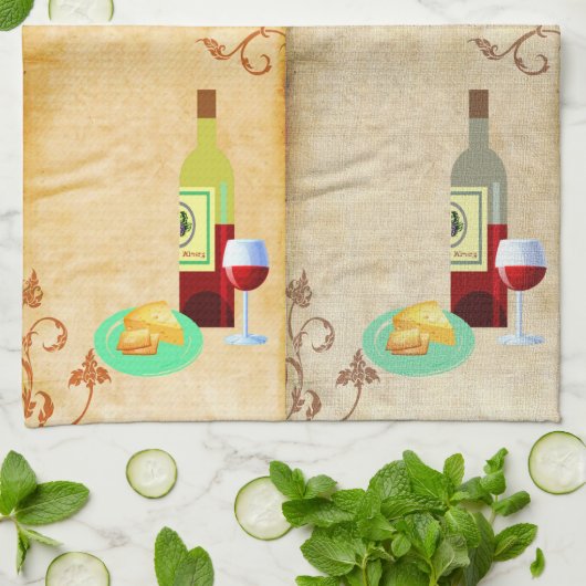 Ein Geschmack der Traube Geschirrtuch (Gefaltet)