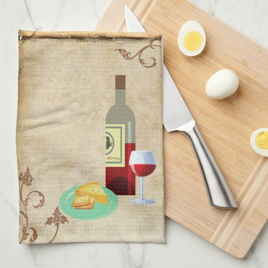 Ein Geschmack der Traube Geschirrtuch (Viertel Falte)