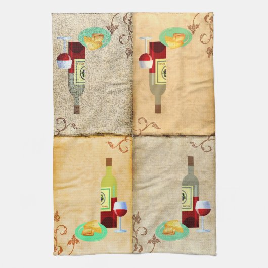 Ein Geschmack der Traube Geschirrtuch (Vertikal)