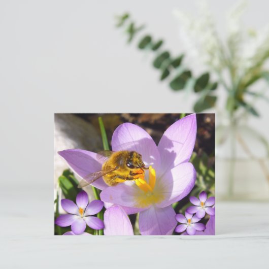 EIN GESCHMACK DES FRÜHENS! Eigener Text Postkarte (Stehend Vorderseite)