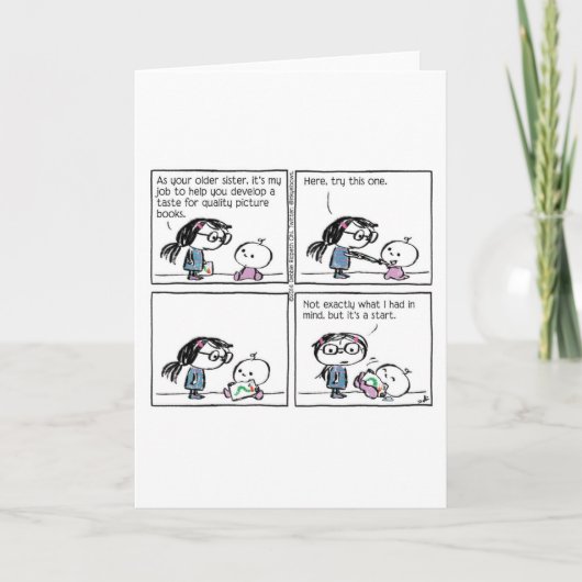 Ein Geschmack für Bilderbuchkarte für Karte (Vorderseite)