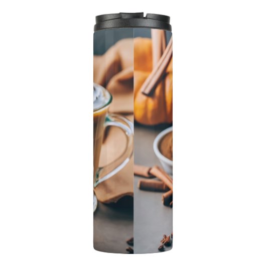 Ein Geschmack von Autumn Pumpkin Gewürz Latte Deli Thermosbecher (Rückseite)