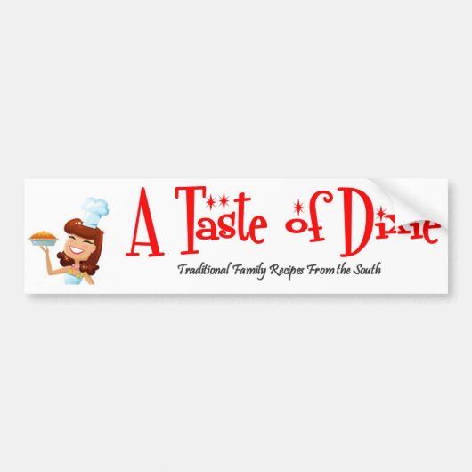 Ein Geschmack von Dixie Autoaufkleber (Vorne)