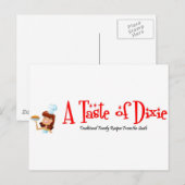 Ein Geschmack von Dixie Postkarte (Vorne/Hinten)