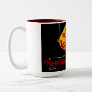 Ein Geschmack von New Mexico und Louisiana Zweifarbige Tasse