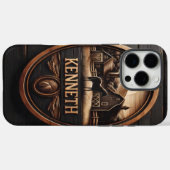 Ein geschnitztes Holzschild mit einem Pferd im län Case-Mate iPhone Hülle (Rückseite (Horizontal))