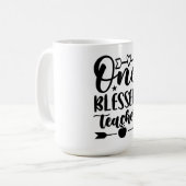 Ein gesegneter Lehrer Kaffeetasse (Vorderseite Links)