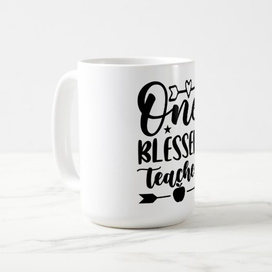 Ein gesegneter Lehrer Kaffeetasse (Vorderseite Links)
