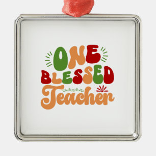 Ein gesegneter Lehrer Ornament Aus Metall