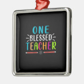 Ein gesegneter Lehrer Ornament Aus Metall (Links)