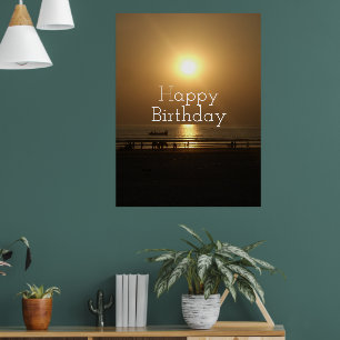 Ein Gesegnetes Glückliches Geburtstagsdesign Onlin Poster