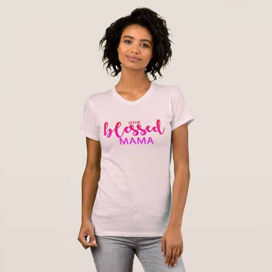 ein gesegnetes Mutter-Shirt T-Shirt (Vorne ganz)