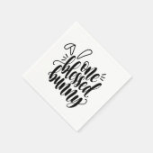 Ein gesegnetes Osterkalligraphiepapier Napkin Serviette (Ecke)