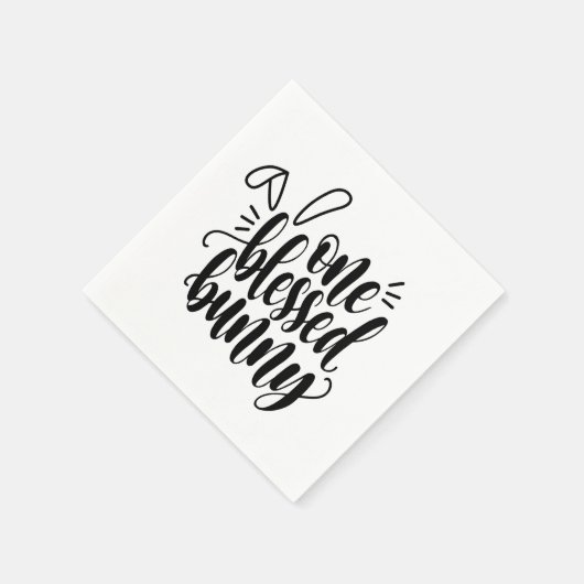 Ein gesegnetes Osterkalligraphiepapier Napkin Serviette (Ecke)