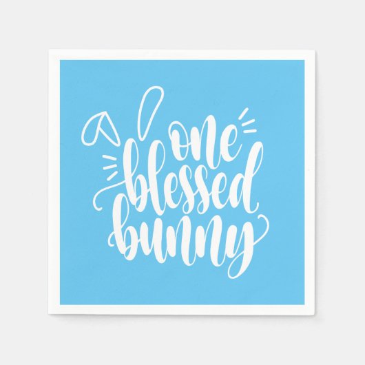 Ein gesegnetes Osterkalligraphiepapier Napkin Serviette (Vorderseite)