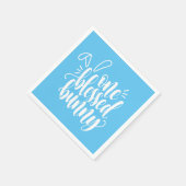 Ein gesegnetes Osterkalligraphiepapier Napkin Serviette (Ecke)